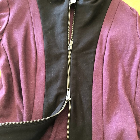 Christian Chenail jacket purple and black in Size 4 - Picture 4 of 11